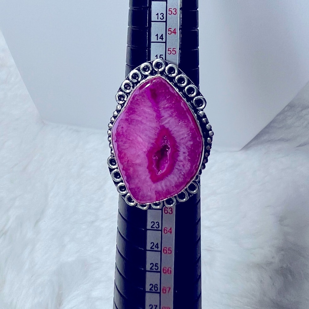 Solar Add On Item Pink Ring size 8.75 - Picture 1 of 7